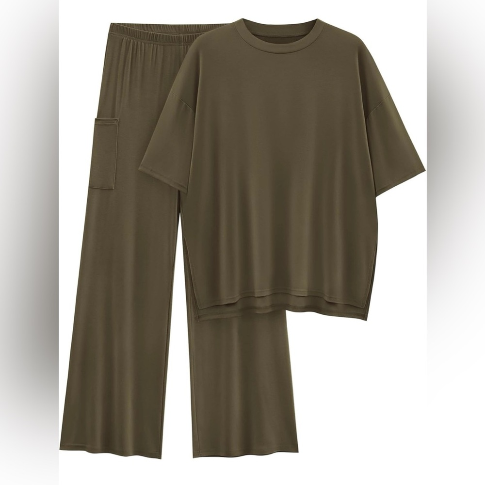 Olive Green Lounge Set